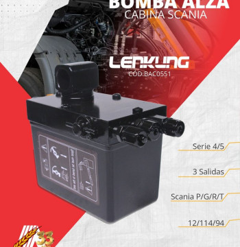 BOMBA ALZA CABINA SCANIA P/G/R/T-S4/S5-124/114/94
