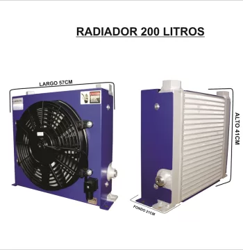 RADIADOR ACEITE 200L - 24V PRESION MAX. <2.0 MPA